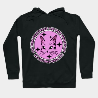 cat pink ghostface Hoodie